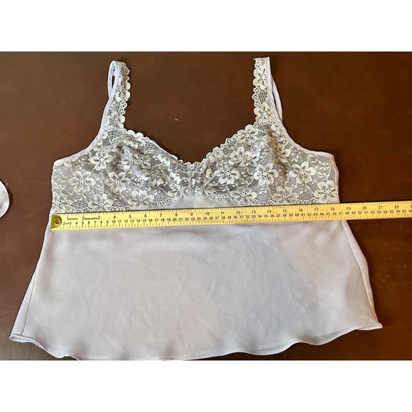 SEXY SHEER VINTAGE LAVENDER PAJAMA SET BY MURANO SLEEPWEAR SIZE XL - Picture 8 of 11